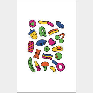 Pick & Mix Sweets Posters and Art